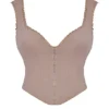 Robyn Mushroom Lace Trim Korsetter