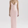 Romy rosa mesh bodycon maxi-kjoler
