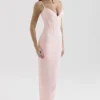 Romy rosa mesh bodycon maxi-kjoler
