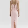 Romy rosa mesh bodycon maxi-kjoler