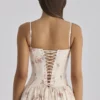 Rona Ivory Vintage Rose Print Cotton Maxi Kjoler