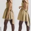 Saasha gulljacquard minikjole