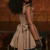 Saasha gulljacquard minikjole