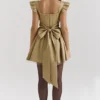 Saasha gulljacquard minikjole