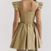 Saasha gulljacquard minikjole