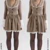 Sable Brown Puppytooth Check Mini Kjoler