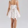 Sade Rose Print Stretch Cotton Mini Kjoler