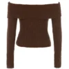 Saffron Chocolate Soft Boucle Knit Topper