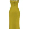 Salma Chartreuse satengslipkjol
