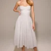 Samaria Dove Grey korsetter-midikjole