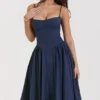 Samaria French Navy korsetter-sommerkjoler