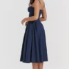 Samaria French Navy korsetter-sommerkjoler