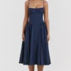 Samaria French Navy korsetter-sommerkjoler