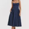 Samaria French Navy korsetter-sommerkjoler