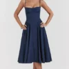 Samaria French Navy korsetter-sommerkjoler