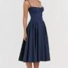 Samaria French Navy korsetter-sommerkjoler