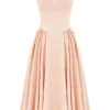 Samaria Peach Parfait Twill Korsetter Midi Kjoler