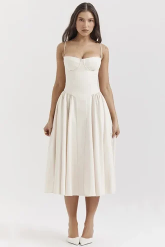 Samaria Vintage Cream Korsetter Sommerkjoler