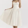 Samaria Vintage Cream Korsetter Sommerkjoler