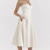 Samaria Vintage Cream Korsetter Sommerkjoler