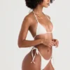 Santorini Ivory Tie Side Bikinier