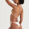 Santorini Ivory Tie Side Bikinier