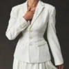 Sariah Ivory Contour Tailored Blazere