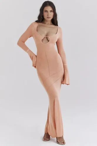 Sereia Sorbet Metallic Knit Maxi Kjoler