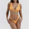 Seychelles lys oransje bikinitopper med bindebånd bak