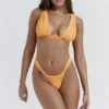 Seychelles lys oransje bikinitopper med bindebånd bak