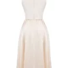 Shayla Vintage kremfarget midikjole
