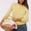 Signature Lemon kashmir- og merinoullcardigan