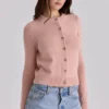 Signature Peach kashmir + merinoull-Cardigan