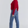Signature rød kashmir + merinoull-Cardigan