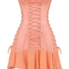 Sirena Sorbet Satin Strapless Mini Kjoler