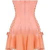 Sirena Sorbet Satin Strapless Mini Kjoler