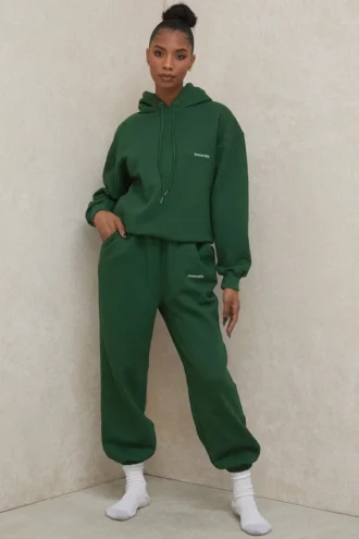 Sky Green joggebukser med fleece på baksiden