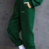 Sky Green joggebukser med fleece på baksiden
