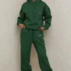 Sky Green joggebukser med fleece på baksiden