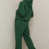 Sky Green joggebukser med fleece på baksiden