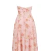 Solada engelsk vintage rose-print georgette halterneck-sommerkjoler