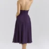 Solada Grape Georgette Halter Sommerkjoler
