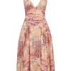 Solada Paisley Patchwork Print Georgette Halter Sommerkjoler