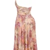 Solada Paisley Patchwork Print Georgette Halter Sommerkjoler