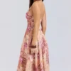 Solada Paisley Patchwork Print Georgette Halter Sommerkjoler