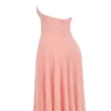 Solada Peach Georgette Halter Sommerkjoler