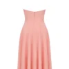 Solada Peach Georgette Halter Sommerkjoler