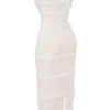 Solana Ivory Sequin Pleat Maxi Kjoler