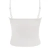Sommerhvit, delikat strikket topp