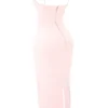 Stefania Soft Peach korsetter-maxidress